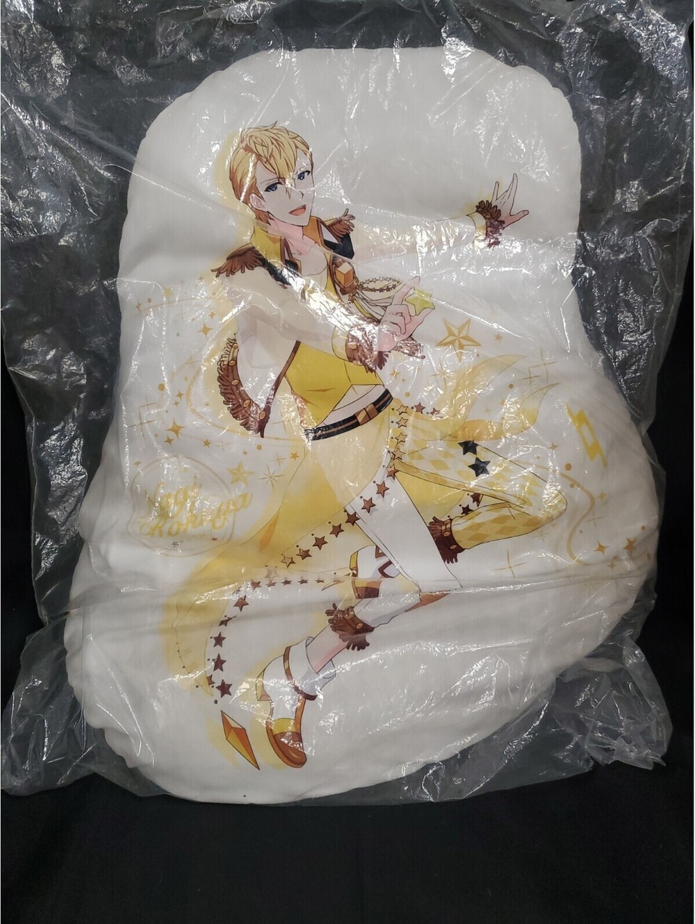 Idolish7 Banpresto Prize Nagi Rokuya 20" Cushion Pillow White/Yellow NEW